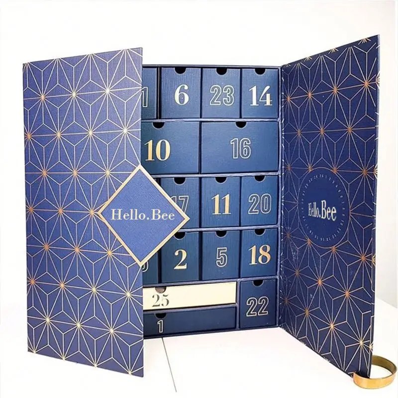 Customization.Customization.Empty Luxury Packaging Paper Gift Box Custom Christmas Advent Calendar Gift Box
