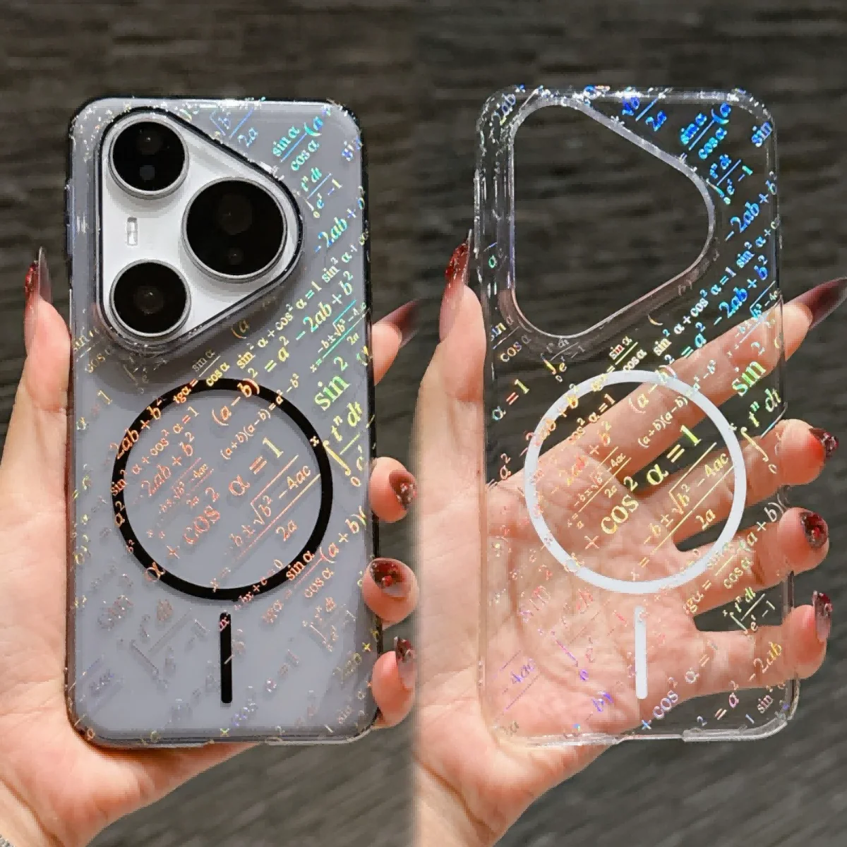 

Для Huawei Pura 80 Ultra Чехол Жесткий Прозрачный Функциональный Магнитный Защитный Чехол Magsafe Для Huawei Pura 80 70 Pro Shell