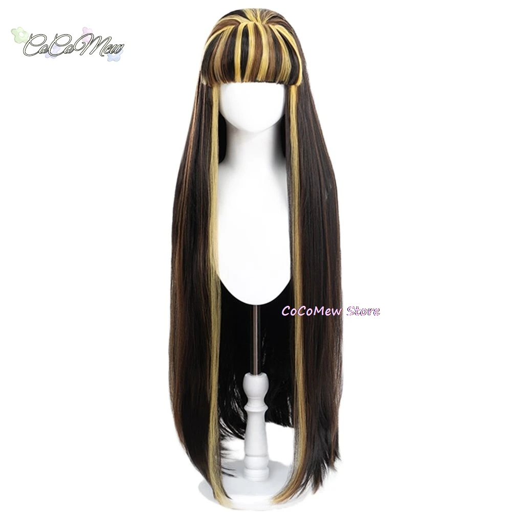 Game Cleo de Nile Wig Anime Monster High Cleo de Nile Cosplay Cute Wig Hair Heat Resistant Synthetic Women Long Wig