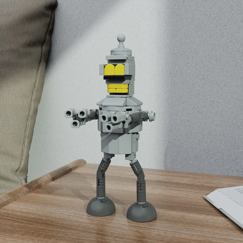 Moc futuramaed Bender Figur Bausteine Set Komödie animierte Charakter Modell Spielzeug für Kinder Geschenke