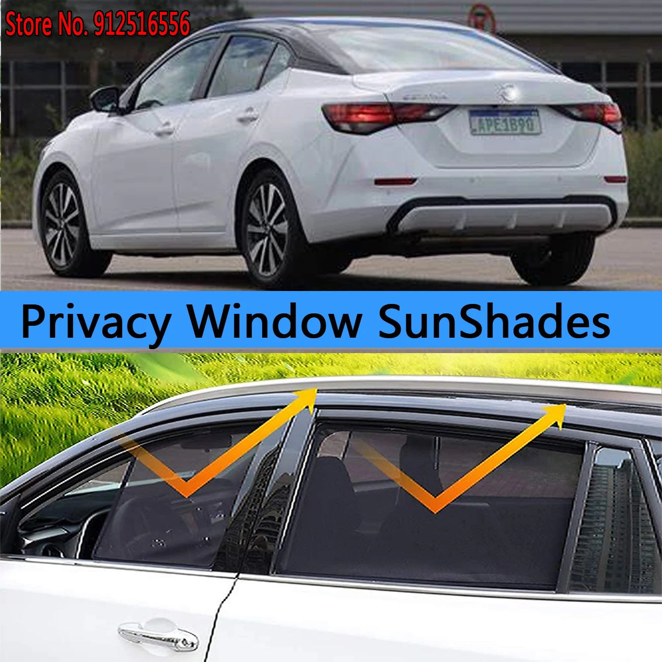 Side Sun Shade Shading Protection Window SunShade Sunshield Car Accseeories For Nissan SYLPHY B18 Sentra Sedan 2019 - 2023 2020