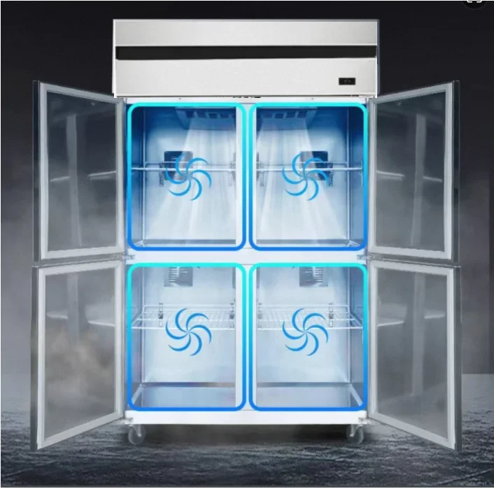 Economical Smart Digital Temperature Control Display Upright Freezer Refrigerator with Air Cooling For Kichen