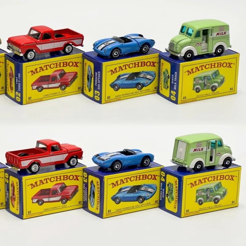New Genuine Matchbox 80th Anniversary Edition Porsche Ford Milk Delivery Car Collection Alloy Car Model With Open Door Jhb37 Toy - view 2