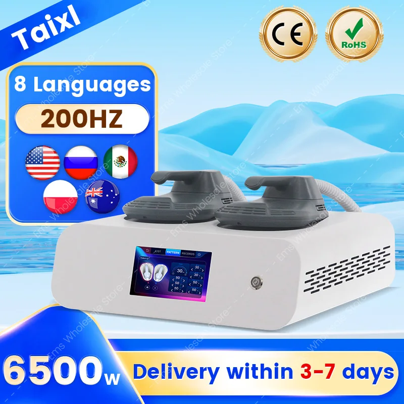 

Newest 15 Tesla 6500W Lose Weight 200HZ EMS build muscle Muscle Sculpting Enhancement Fitness Beauty and Health Machine