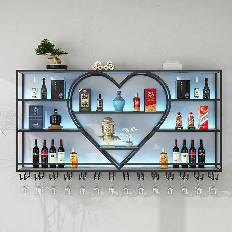 

Bar For Furniture Liquors Tower Cabinet Living Room Home Wine Box Wall Mounted Display Glass Luxury Electronic Cigar Indoor Sale