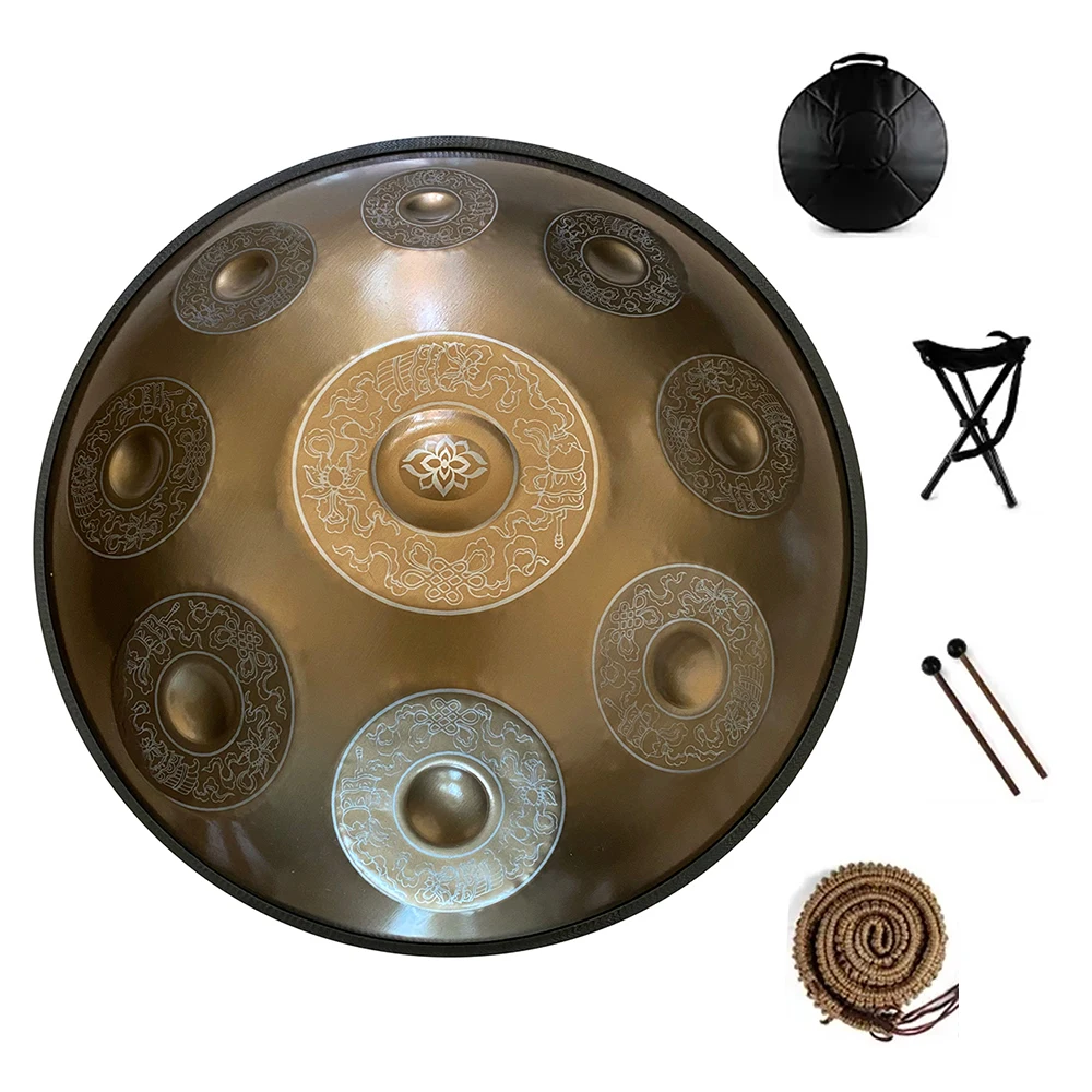 9/10/12/14 Notes HandPan 440/432hz Steel Musical Instruments Meditation Sound Healing Professional Adult Percussion Instruments