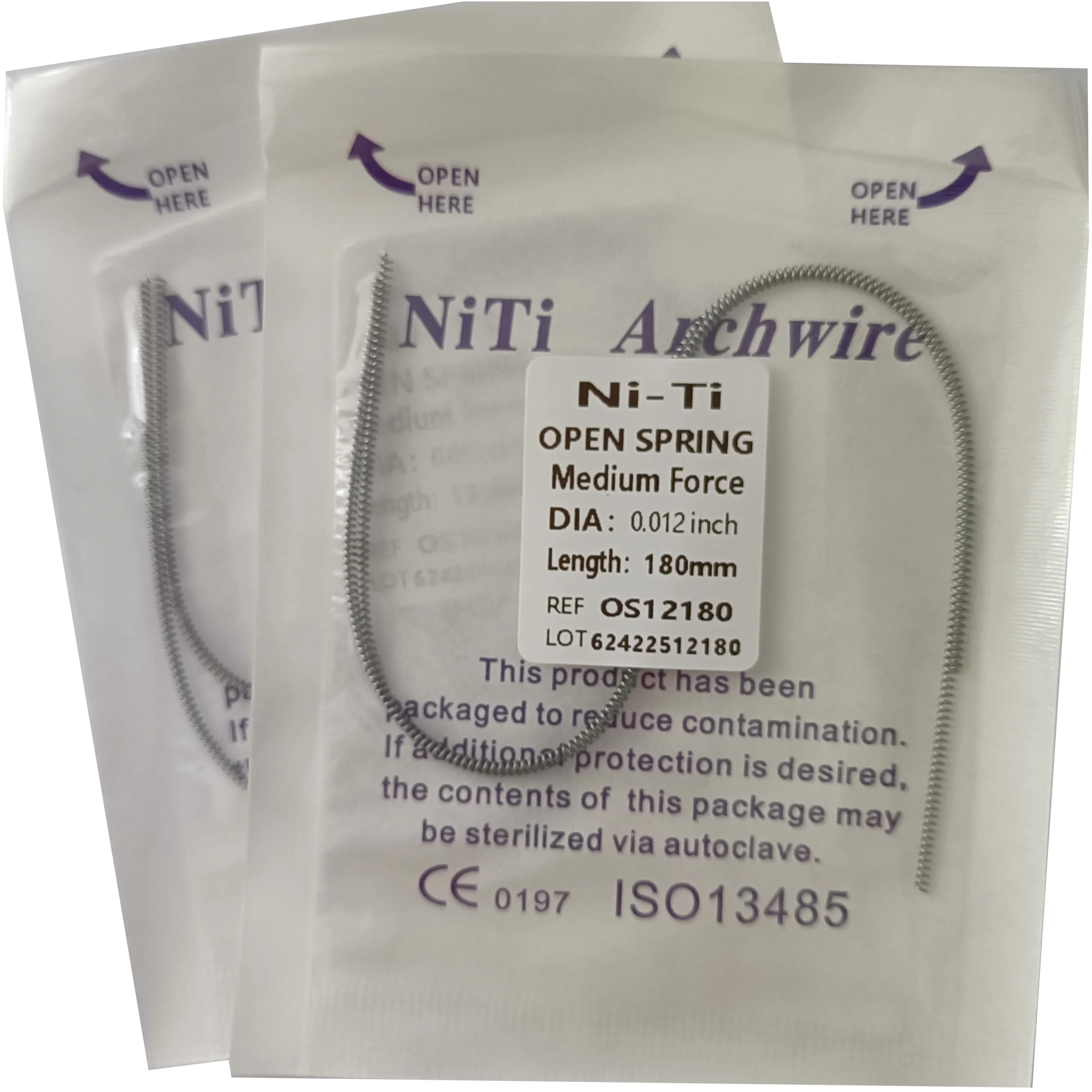Dental Orthodontic Niti Open Coil Spring 180mm Length  Dentist Materials
