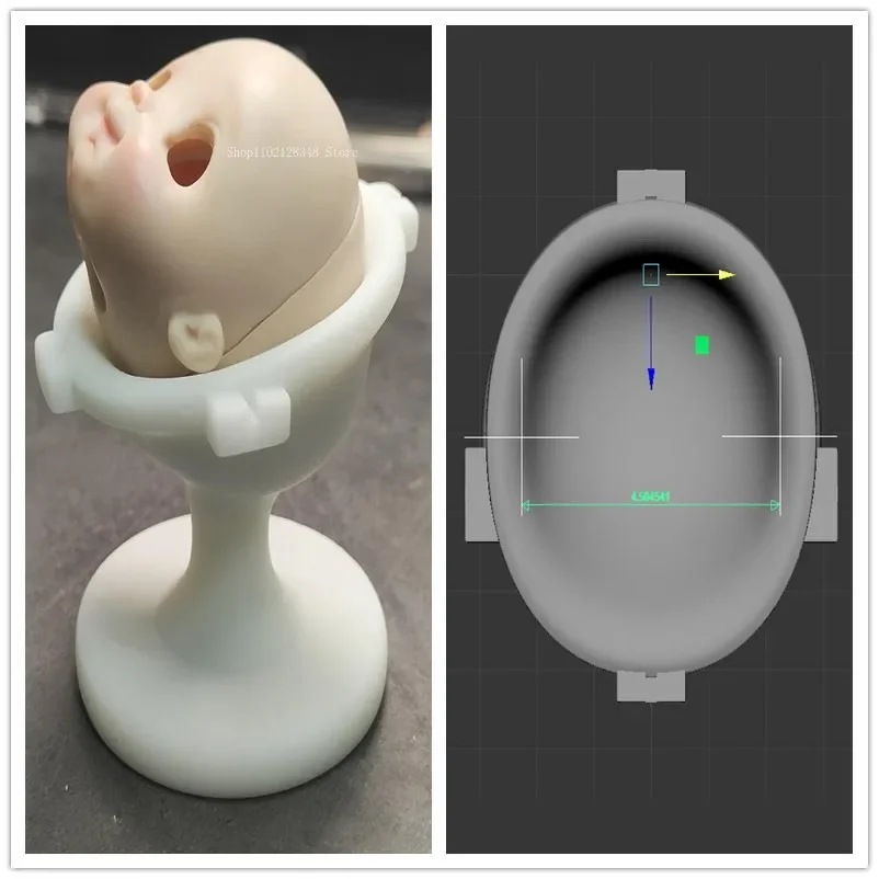 

Ob11 поднос для лица в виде головы куклы/ручная работа DIY полимерная глина сверхлегкая глина каменная скульптура сделать вспомогательный инструмент для предотвращения деформации куклы