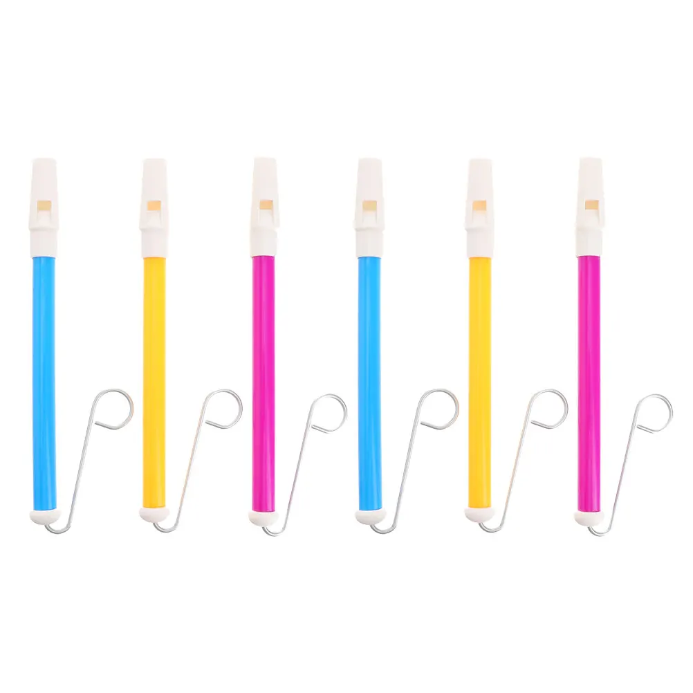 

6 Pcs Yo Flute H held Sound Instrument Novelty Musical Toddler Whistle Instrument H held Sound Toy Kids Party Fun Instruments