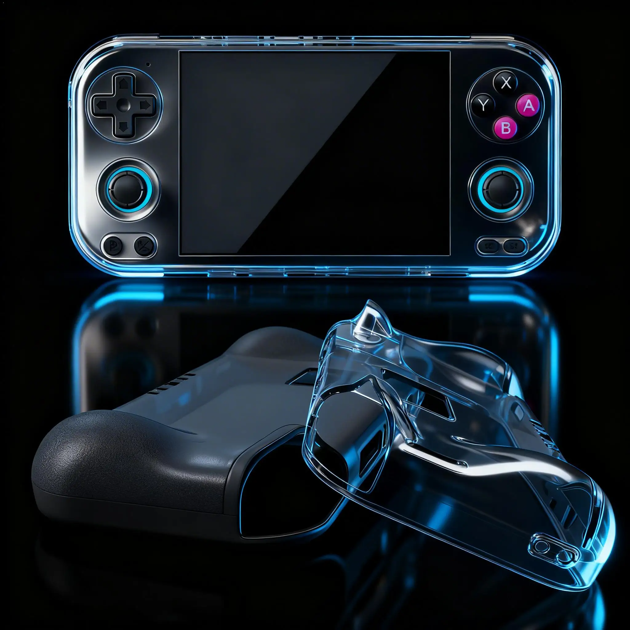 For Anbernic RG 476H New Transparent Handheld Game Console Case Soft TPU Protective Cover Anti Slip Shockproof Grip Skin