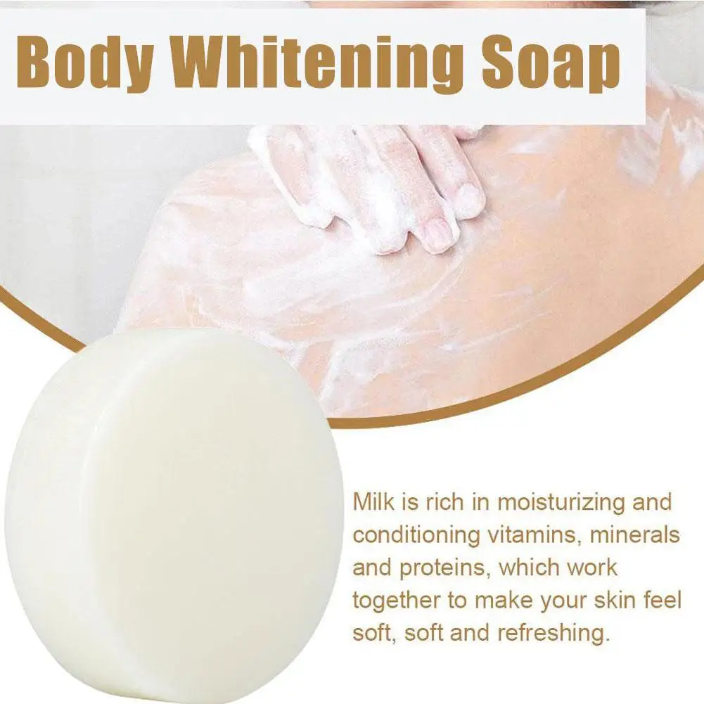 Body Whitening Soap para axilas, clareamento do joelho, frango morto, iluminar Spot Care, remoção Hidratar, remoção de pele escura, A2Y0