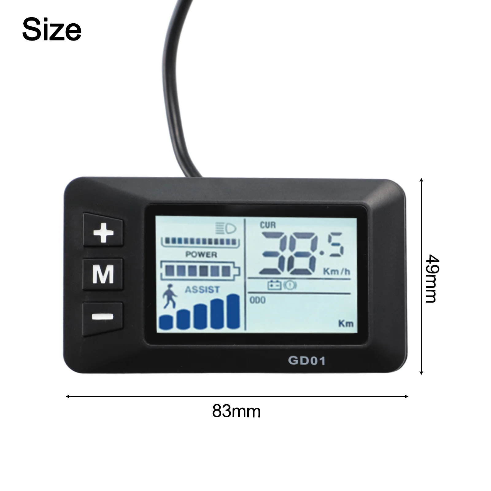 

Electric Bicycle Accessory LCD Display Kit Black Electric Motor Controller Suitable For 40A Motors 1500W 2000W Easy Installation