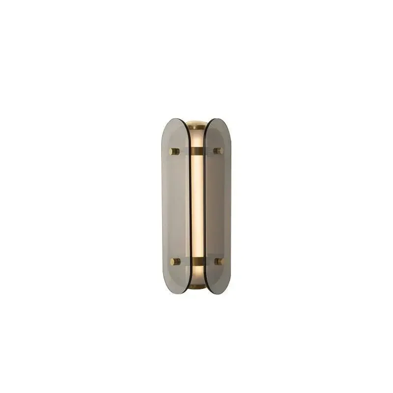 

Nordic simple bedroom bedside lamp hotel restaurant cafe living room corridor aisle background wall glass wall lamp