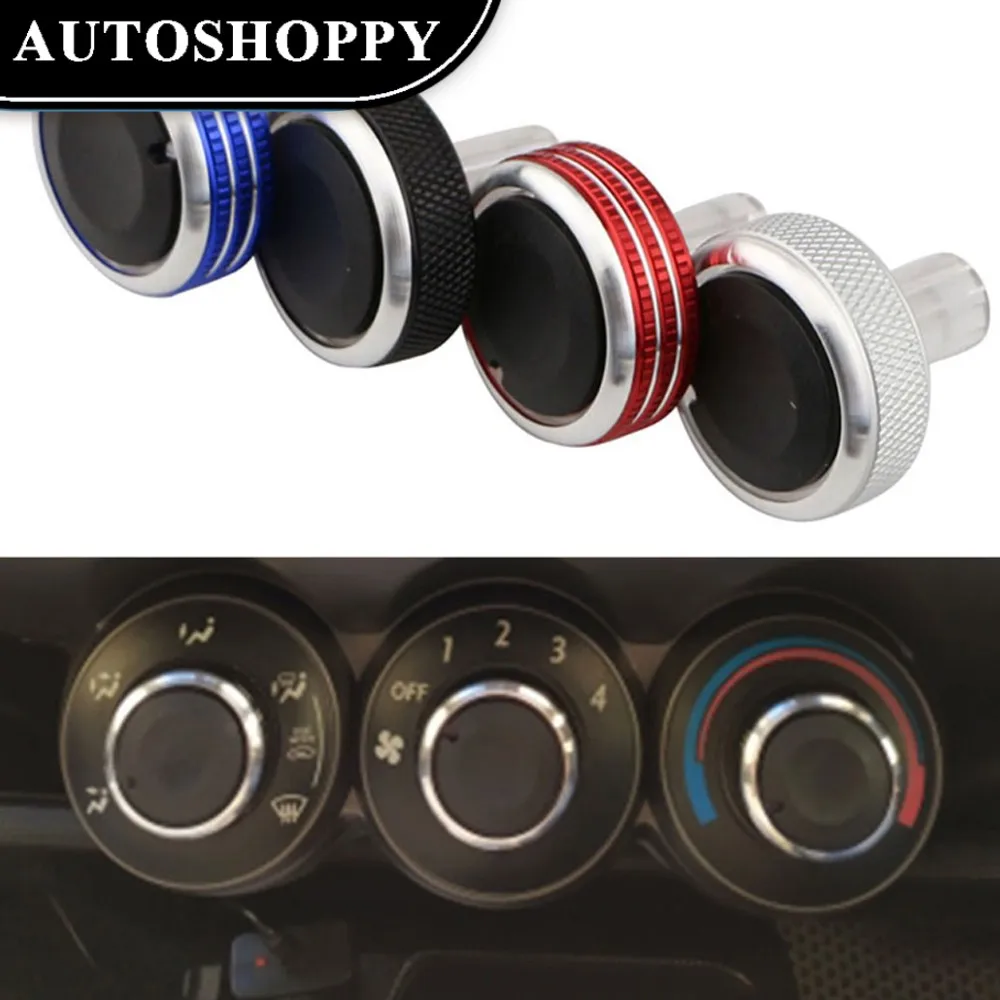 

Car AC Air Conditioning Knob Heat Control Switch Button Knob for Honda Old Fit 2002 - 2010 AC Knobs Aluminum Alloy Accessories