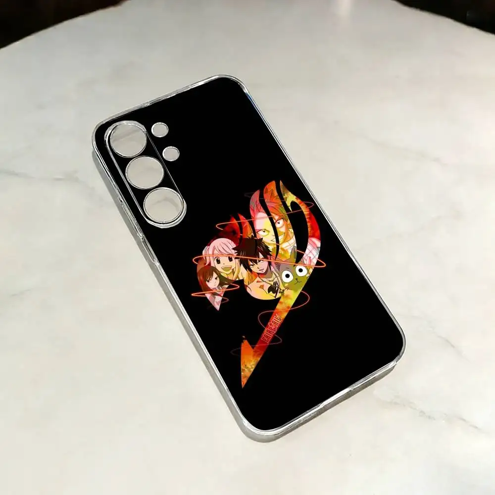 F-Fairy Tail Anime-E  Phone Case For Samsung S25,24,23,22,21,20,30,Ultra,Plus,Fe,Lite Transparent Cover
