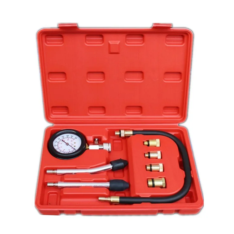 Car Motorcycle Cylinder Compression Tester Multi-Specification Pressure Gauge Testing Tool Dual-Use Engine Diagnostic Kit