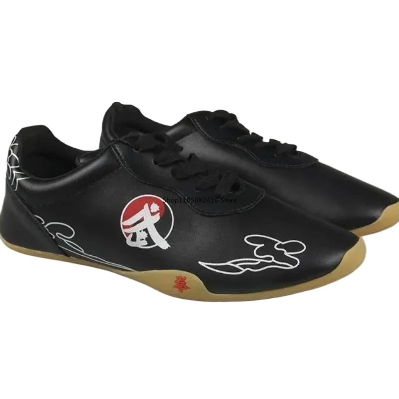Tai Chi Shoe Soft Leather Sole Men Women Martial Arts Training Shoes Lightweight Sports Performance Shoes