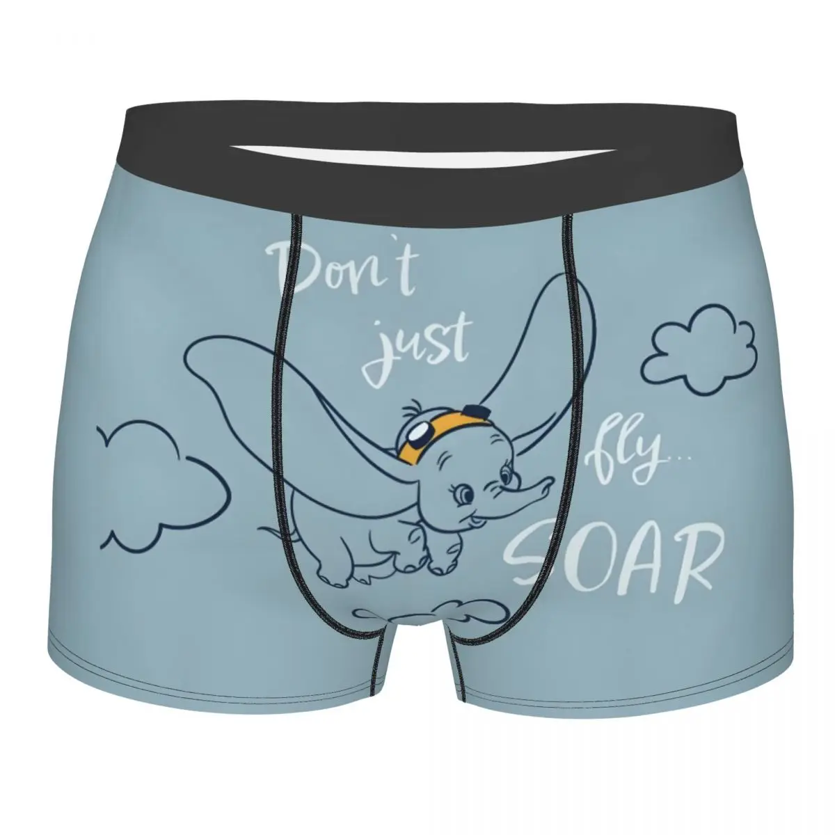 

Custom Novelty Dumbo Cartoon Boxers Shorts Panties Male Underpants Comfortable Cute Elephant Briefs Underwear
