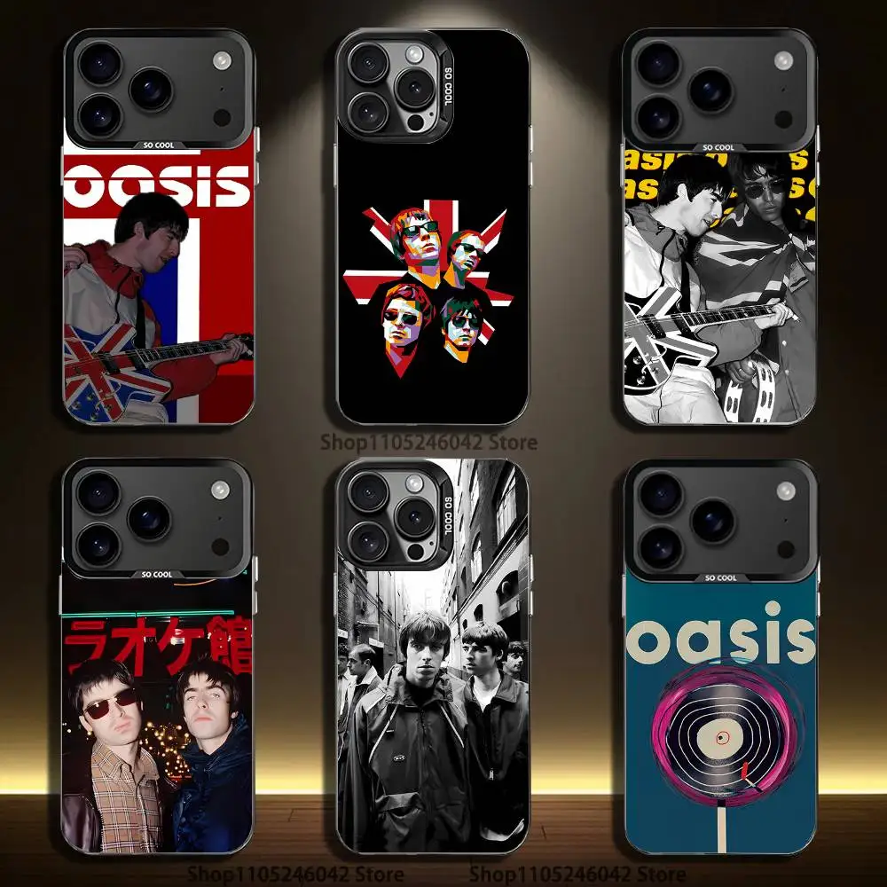 

Rock Band O-Oasis Phone Case For iPhone 17,16,15,14,13,12,11,Pro,Max,Plus,Black Matte Shockproof Cover