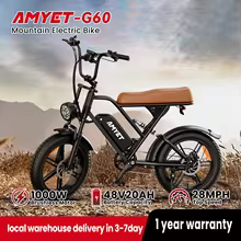 Amyet V9-G60 1000W Electric Mountain Bike only 9.18: eDeal Info