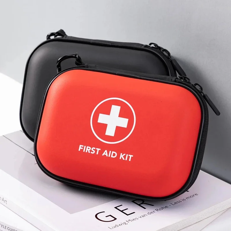 

Portable First Aid Kit in Hard Shell Case with Carabiner Clip & Compact Emergency Medical Bag for Home, Outdoor, Travel, Cam////
