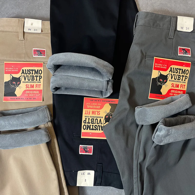 

Утепленные брюки прямого кроя с флисовой подкладкой, повседневные, свободного кроя, зимние, теплые, мягкие, однотонные, из смесового хлопка