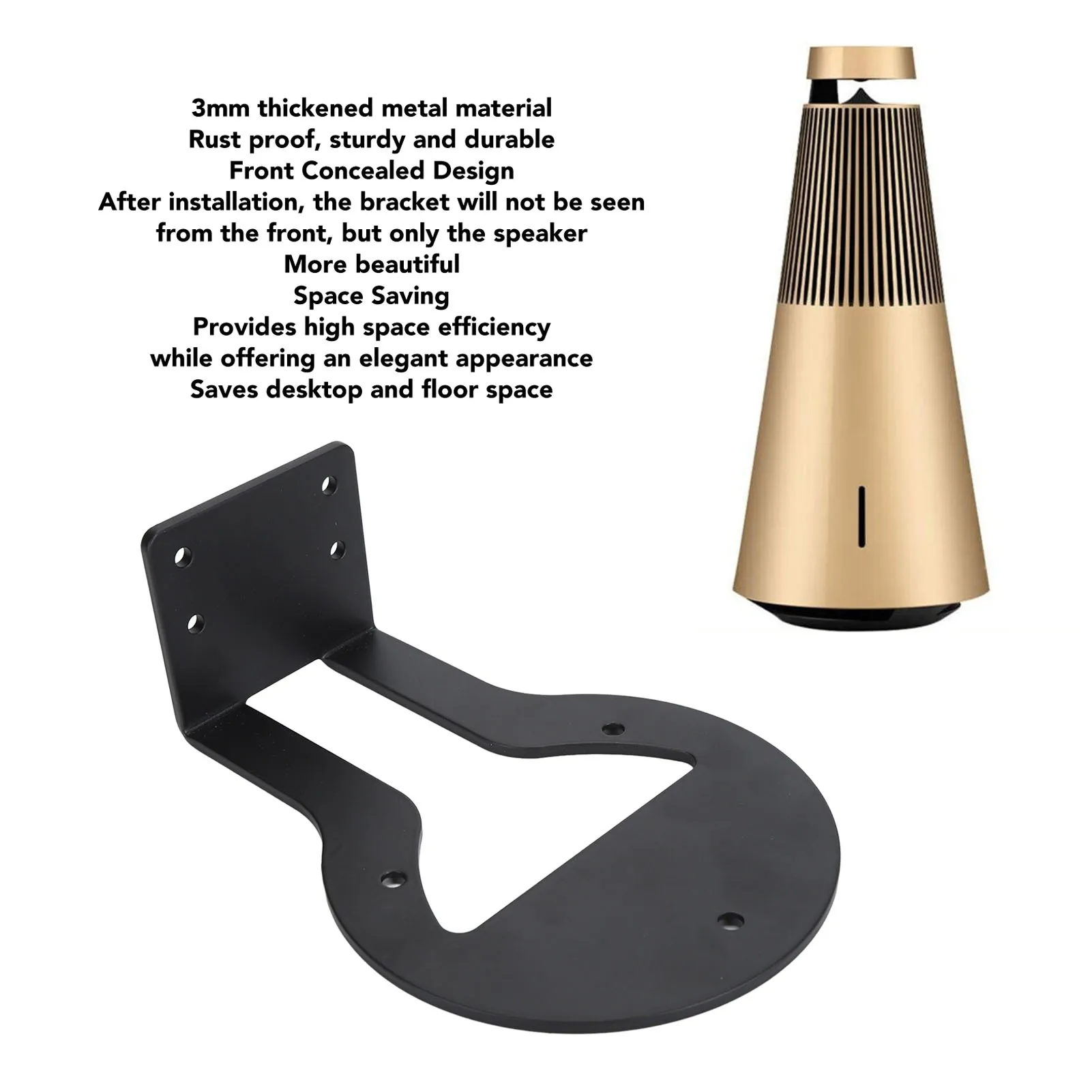 

Настенное крепление для динамика Beosound 2, настенный кронштейн для динамика, экономия места, утолщенный металлический настенный держатель для динамика Beosound 2