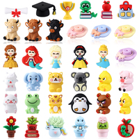 5/10Pcs New 3D Silicone Beads for Pen Making Jewelry Cute Potted Plants Flower Shapes Focal Bead DIY Bracelet KeyChain Accessory