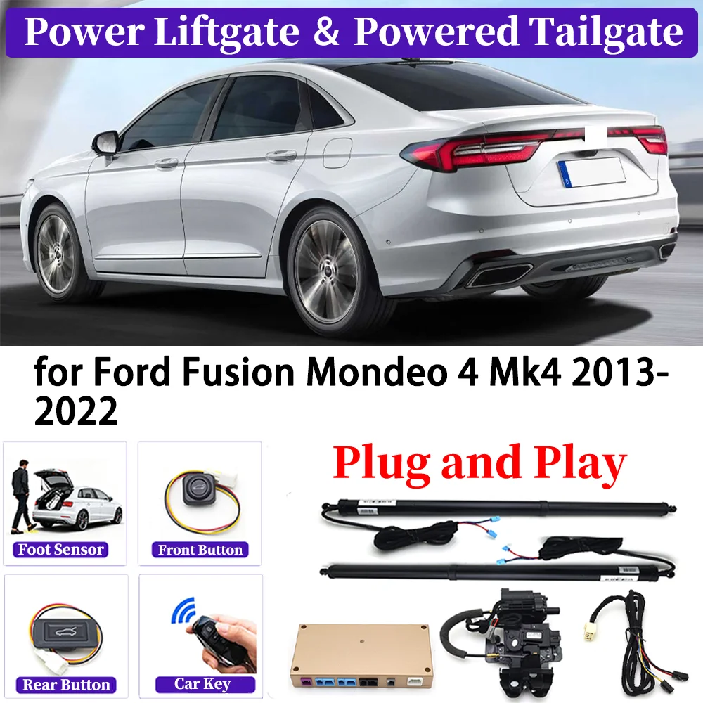 

ZJCGO for Ford Fusion Mondeo 4 Mk4 2013-2022 OEM Upgrade Car Automatic Power Liftgate Kit Smart Auto Electric Tailgate System