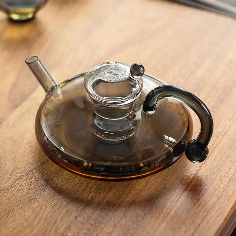 600ml Glass Teapot Filterable Heat-resistant Thickened Glass Tea Set For Loose Leaves Borosilicate Glass Tea Pot Heatable