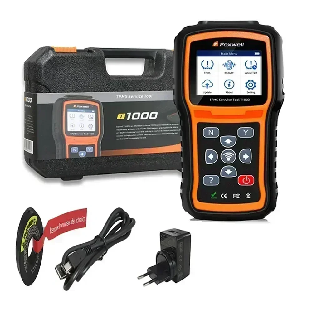 Brand New Foxwell T1000 TPMS Tool Support 315MHZ 433MHZ Sensors Programming Activate RF Key FOB Tire Pressure Monitoring System