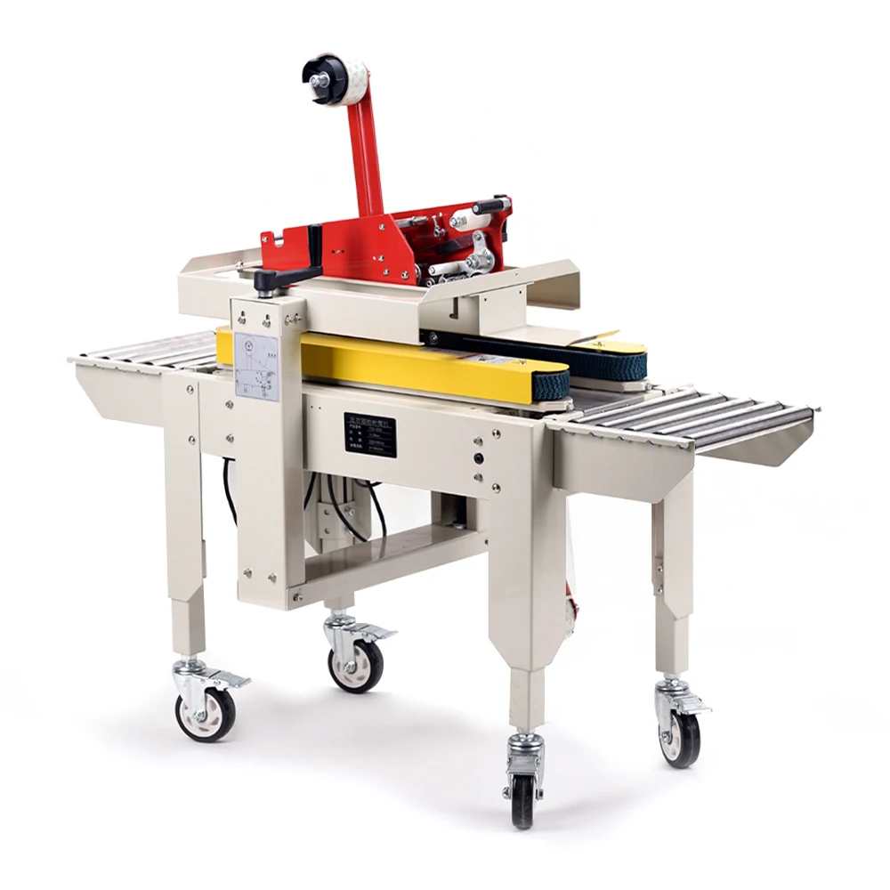 

Top Bottom Adhesive Tape Sealing Closing Automatic Corrugated Cardboard Carton Box Tape Sealing Machine