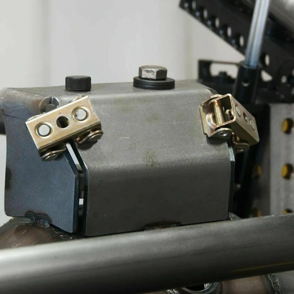 4 Adjustable V Type Welding Fixture Clamps for Use with Flat Round and Angled Metal Sections in Workshop Tasks