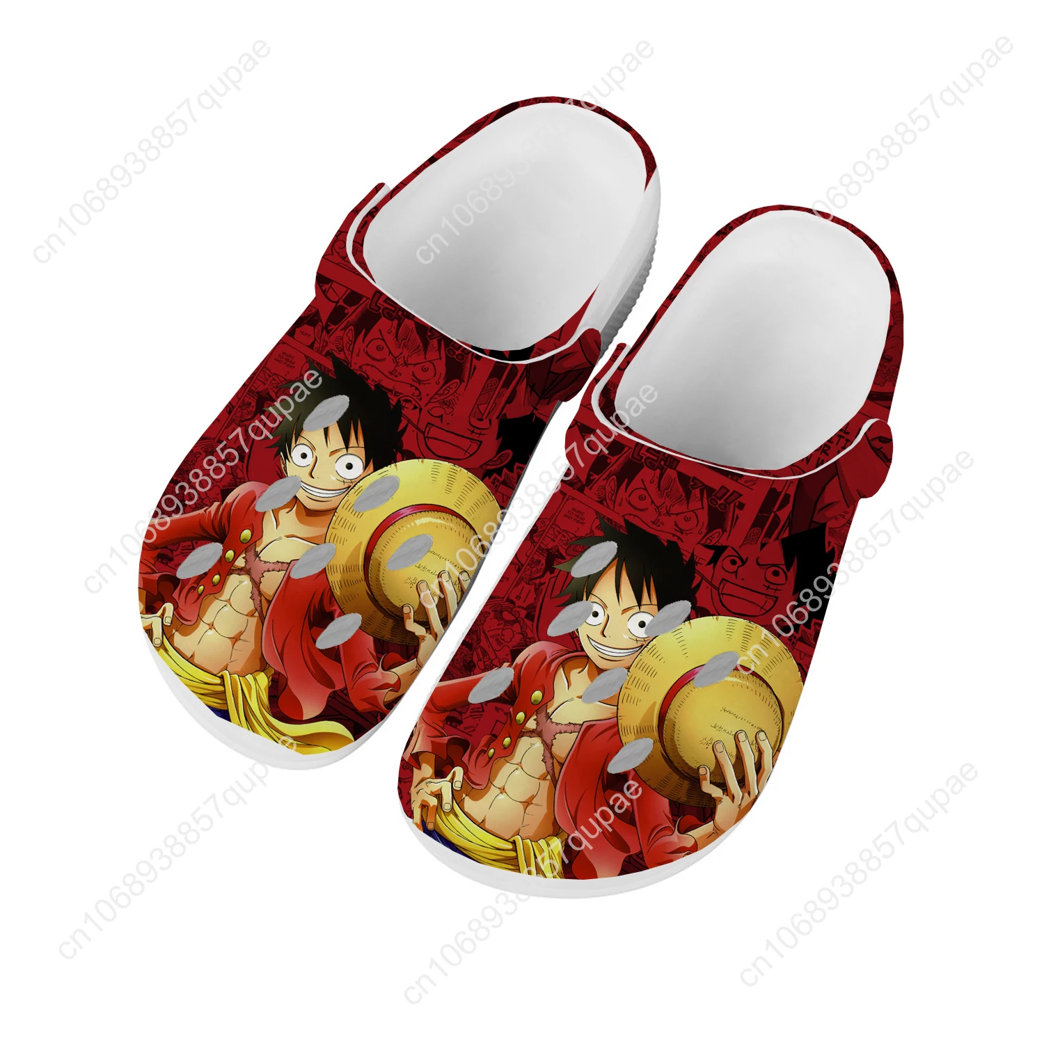 M-Monkey Home Sandals Men Women Teenager L-Luffy Water Shoes Garden Breathable Beach Clog Fashion Cartoon Custom Slippers