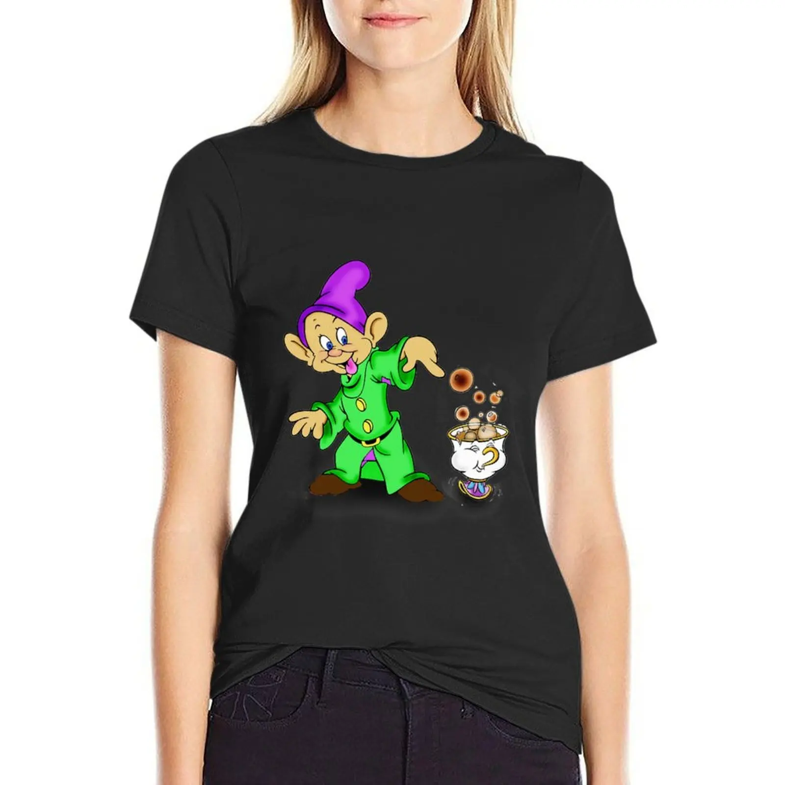 Dopey and Chip T-Shirt sweat customs design your own animal prinfor lady clothes woman t shirt