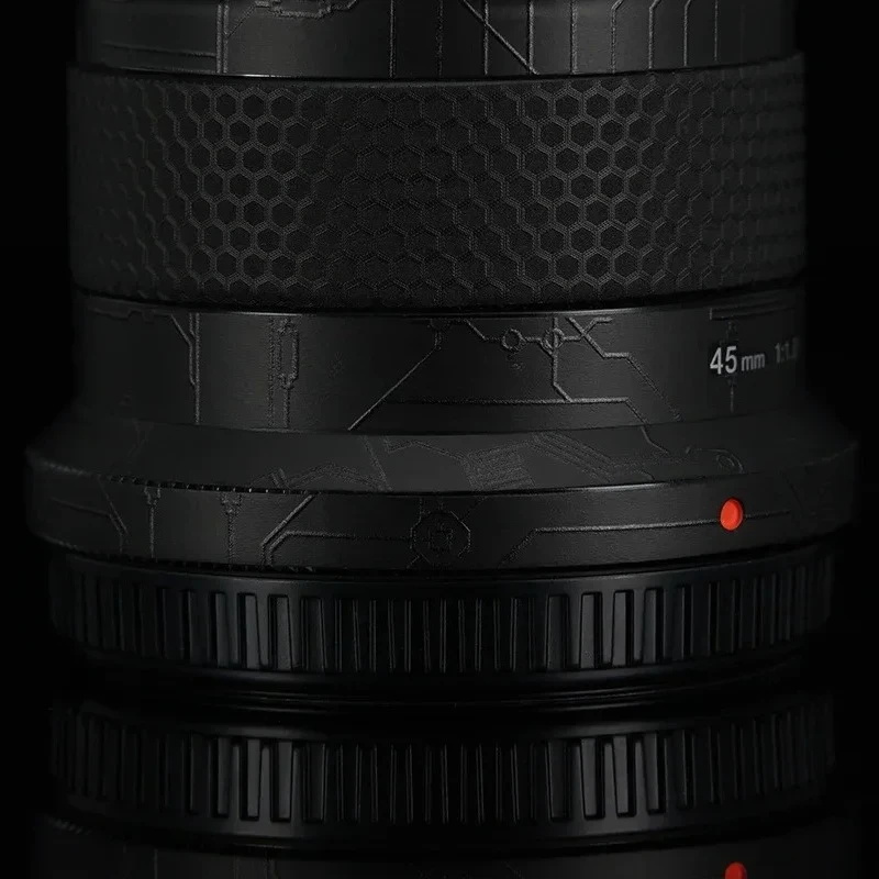 لأوليمبوس M.ZUIKO الرقمية 45 مللي متر F1.8 عدسة ملصق واقية الجلد ملصق مائي الفينيل التفاف فيلم المضادة للخدش حامي معطف #3