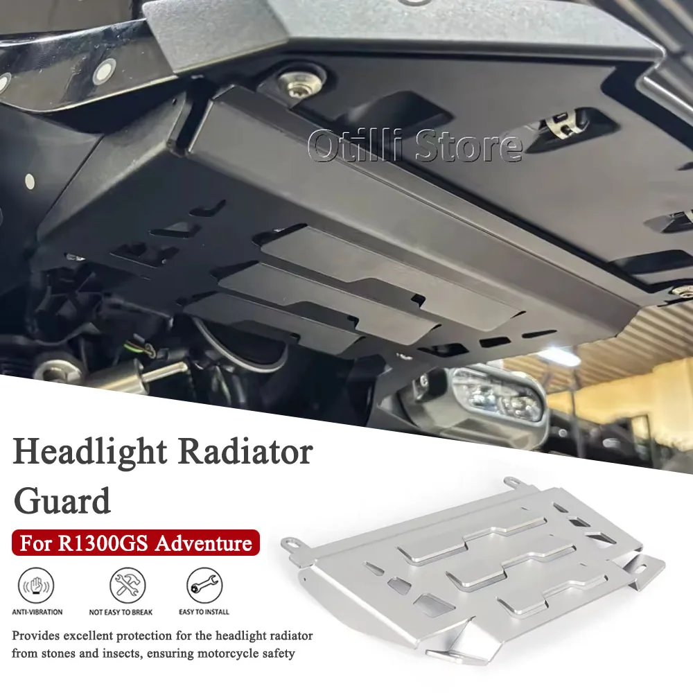 

Motorcycle Front Headlight Below Radiator Cooler Protective Grille Guard New For BMW R1300GS Adventure R 1300 GS ADV 2024 - 2026