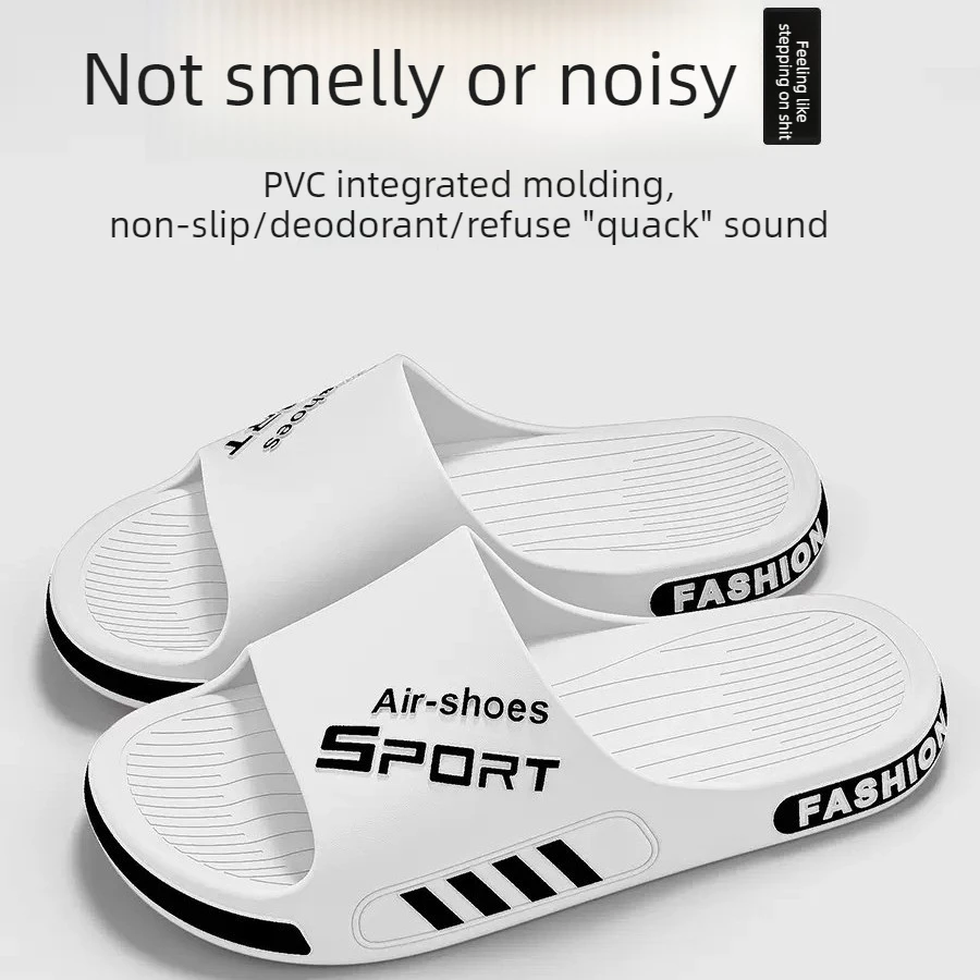 

Men's slippers women's summer outdoor trend shock-absorbing slippers anti slip for showering household bathrooms cool slippers