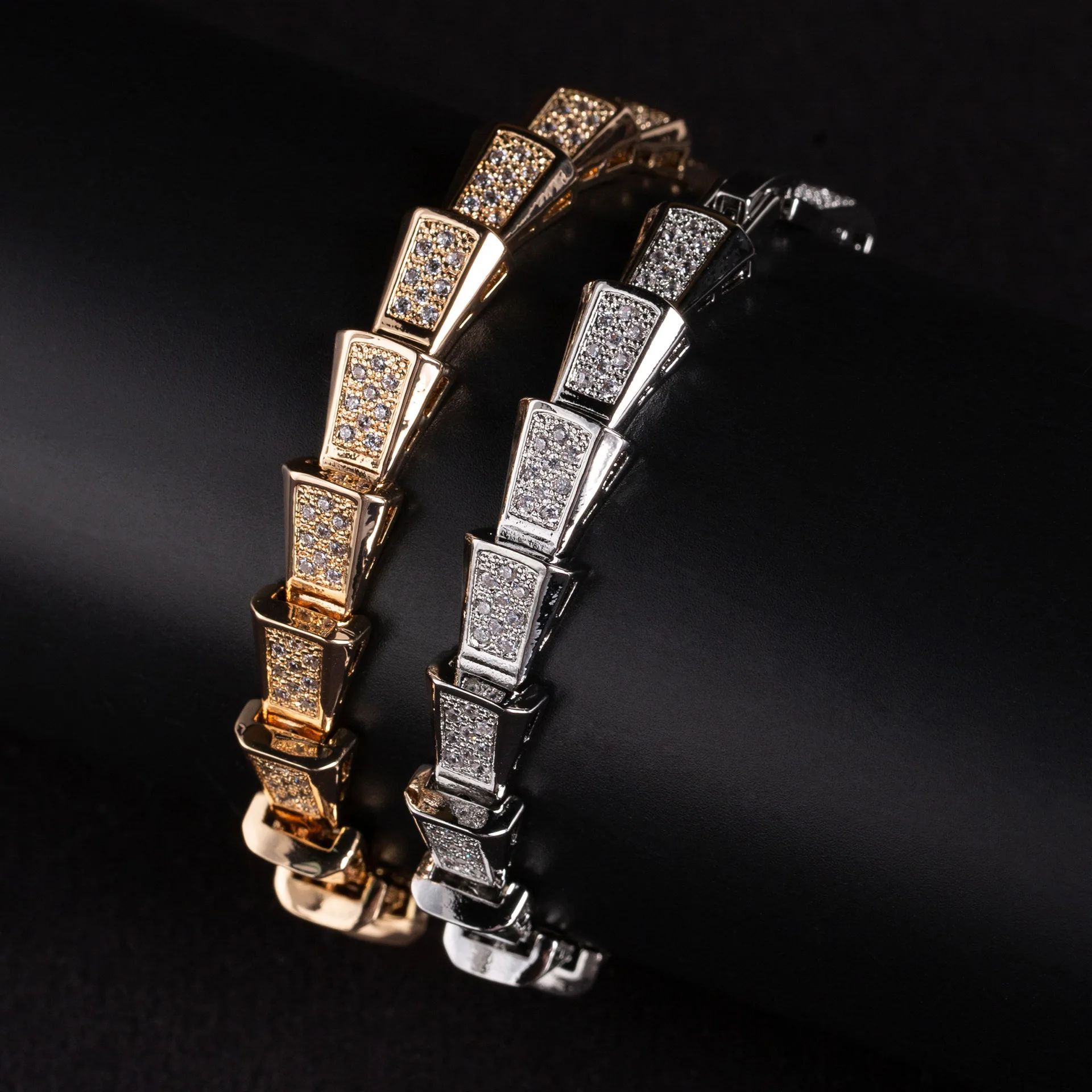 luxury-fashion-zircon-snake-shape-snake-bone-bangle-sparkling-rhinestone-adjustable-open-silver-bracelet-exquisite-jewelry-gif