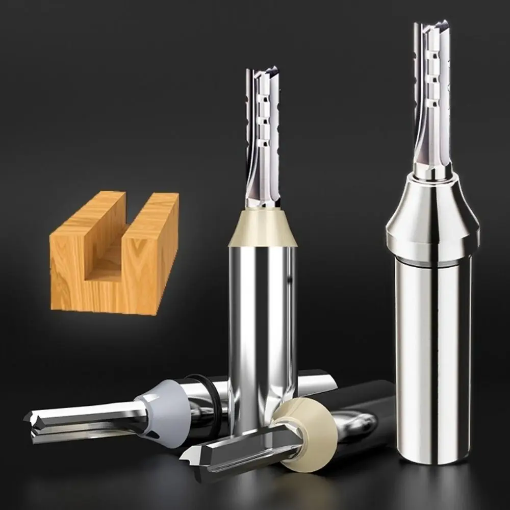 

TCT Straight Milling Cutter 1/2 Shank 3 Flutes Trimming Slotting Router Bit CNC Tool Carbide End Mill for MDF Plywood