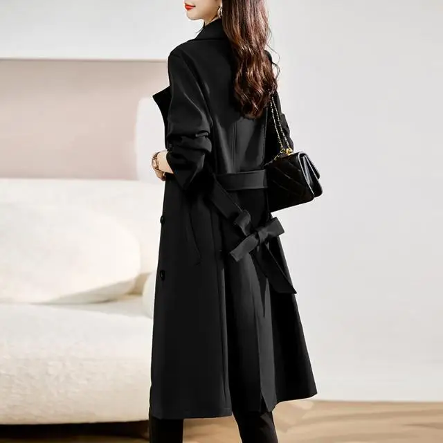 

Women's Mid-Length Trench Coat 2026 Slim Fit Autumn New Fashion High-End Casual Loose Elegant Trendy Jacket For Women