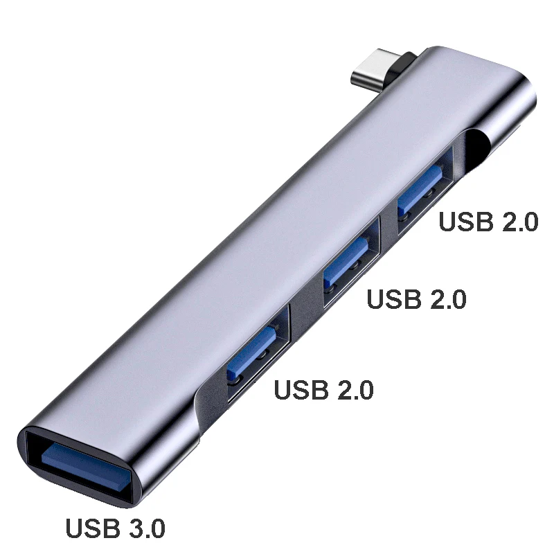 UGULINK 90 Degree Type C HUB to USB 3.0 Adapter For Xiaomi Macbook Pro 13 15 Air Pro PC Iphone 15 Pro Max Mouse Keyboard