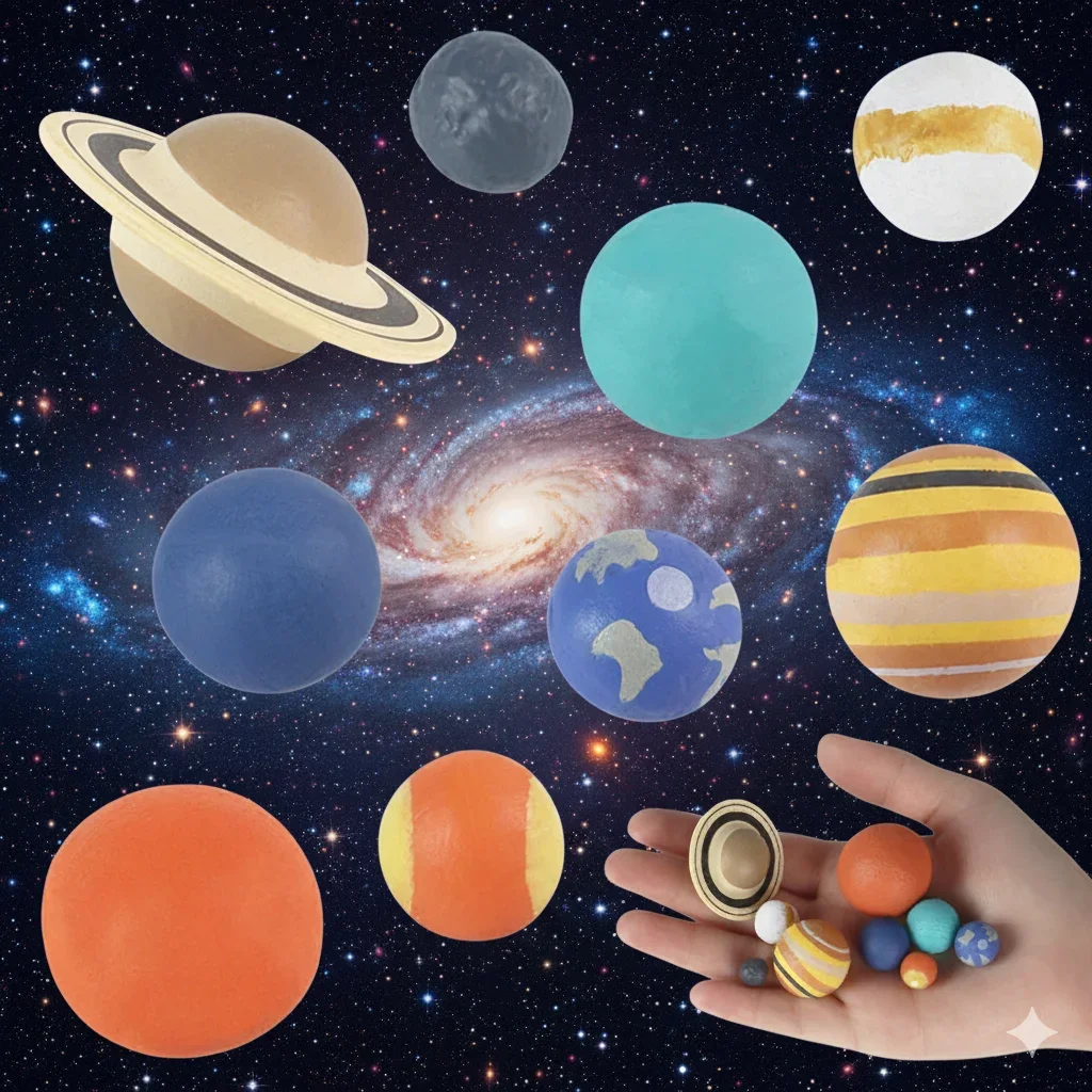 نموذج النظام الشمسي ألعاب تعليمية الكون كوكب الأرض العلوم المواد التعليمية شخصيات المحاكاة الكونية علم الفلك ل