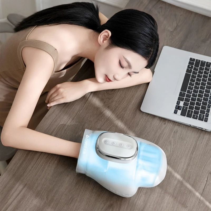 

Professional Cordless Electric Hand Massager with Heat And Compression 3 Massage Modes 5 Compression Levels 3 Adjustable Tempera