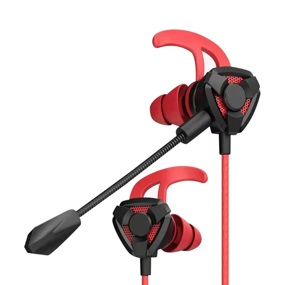 Wired E-Sports Gaming Headset com microfone, uso com Csgo, In-Ear, telefone móvel, computador