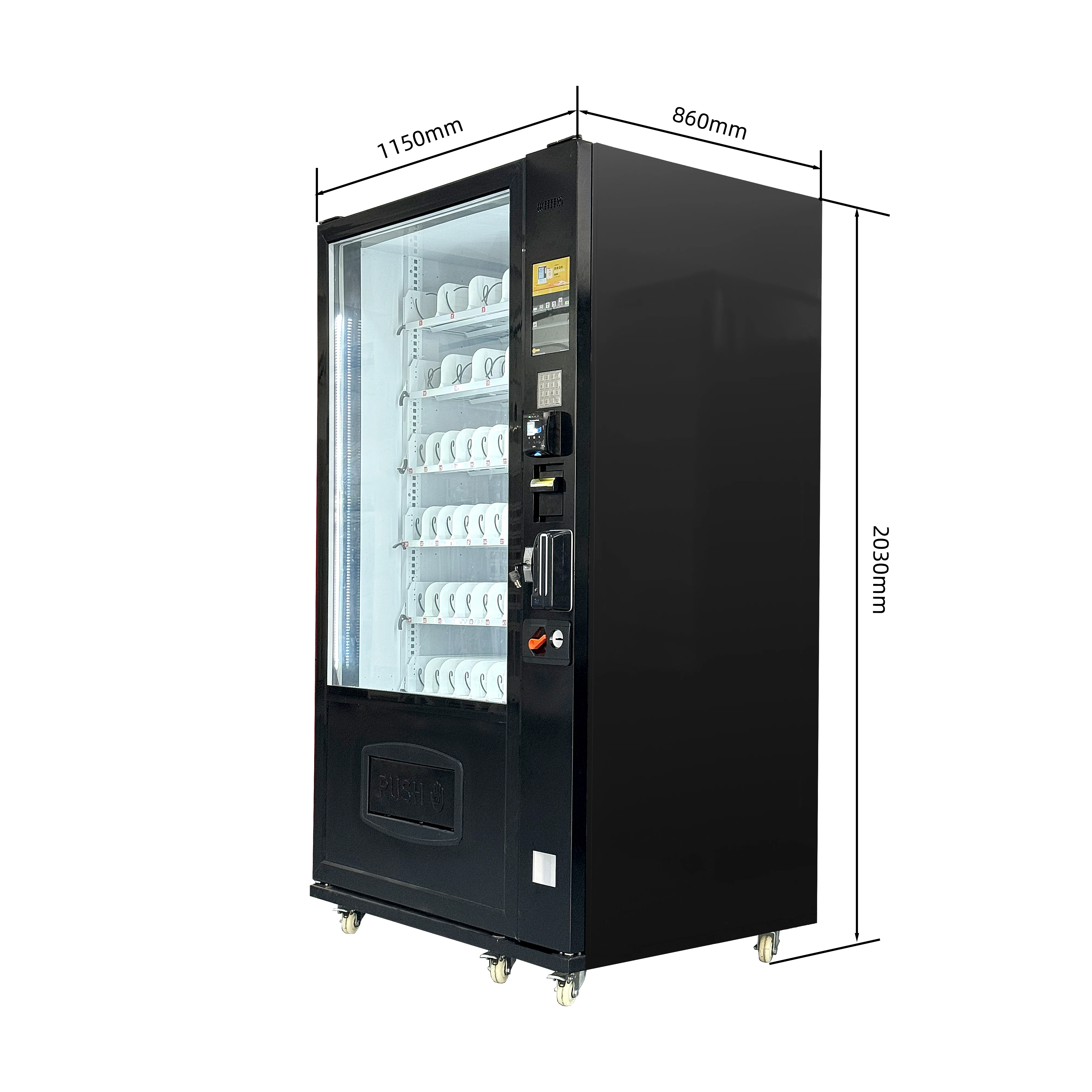 Space Saving Smart Vending Machine Snackautomaten Fur Deutschland Combo Snack Drink Business Grade Easy Maintenance