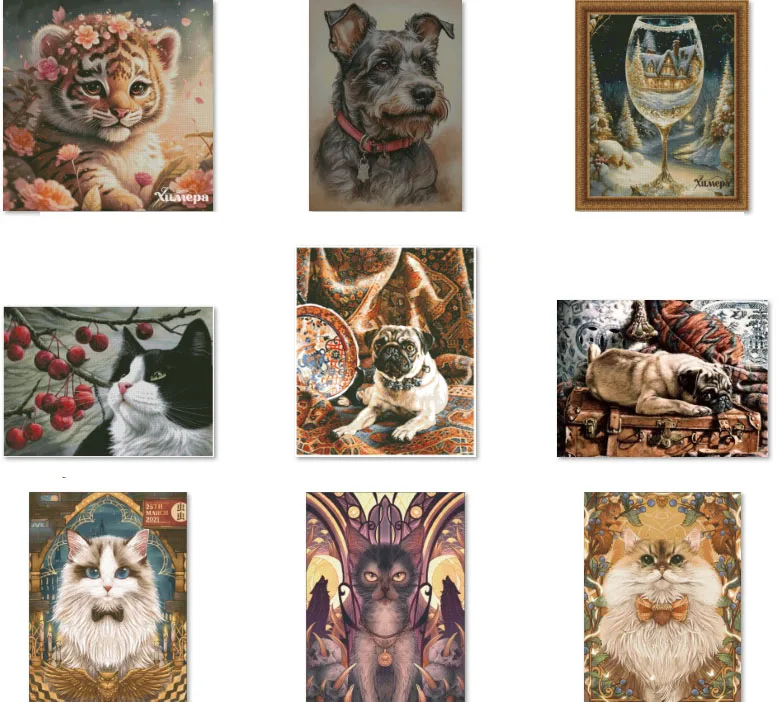 

Набор для вышивки крестом DIY Набор Love Pillow Cat 87-87 Декоративный набор для вышивки крестом Новые поделки Ручная вышивка