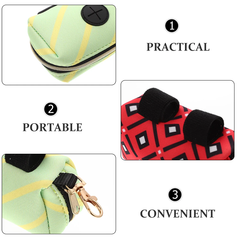 

2 Pcs Pet Waste Bags Poop Dispenser Carrier Storage Portable Holder for Dogs Travel