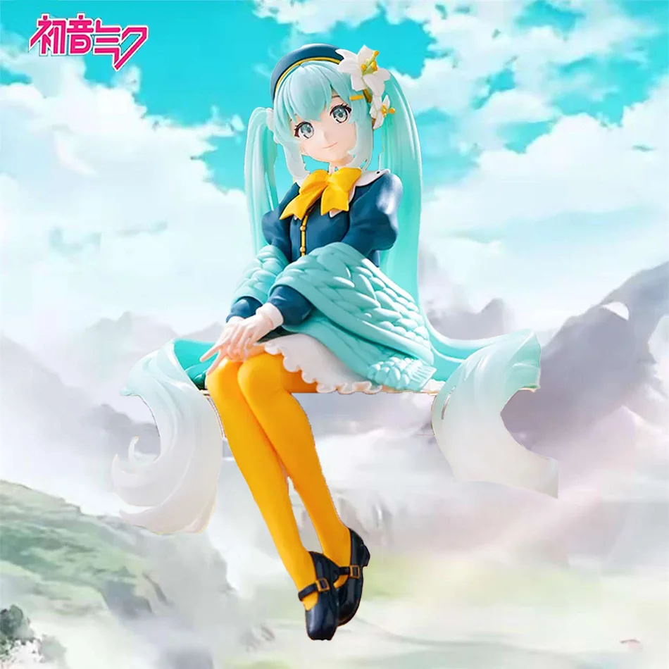 2026Hatsune Miku Flower Fairy Lily Noodle Stooper Anime Action Figure Toys 15cm PVC Model Collector Kid Birthday Gift