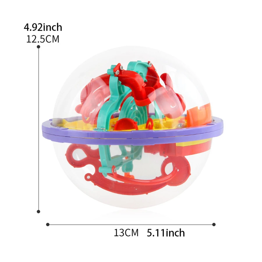 3d labirinto mágico bola de rolamento labirinto jogo globo brinquedo crianças desenvolvimento pensamento equilíbrio treinamento brinquedo cérebro teaser presentes